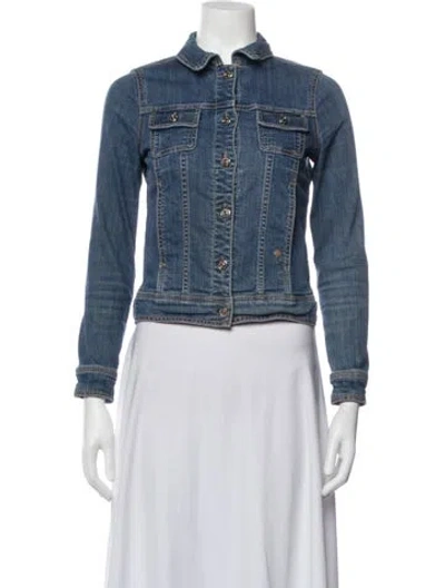 Pre-owned Kate Spade Denim Jacket In Blue