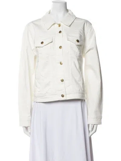 Pre-owned Kate Spade Denim Jacket W/ Tags In White