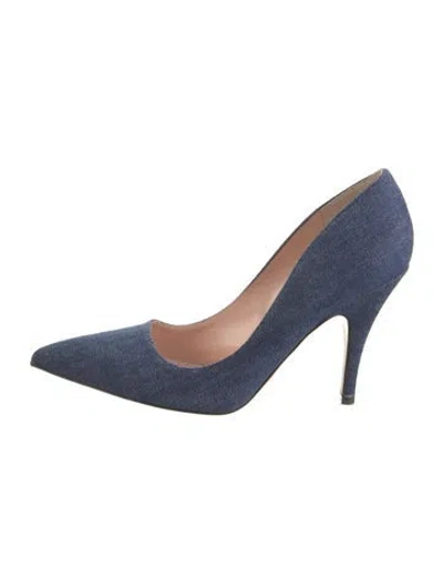 Pre-owned Kate Spade Denim Pumps In Blue