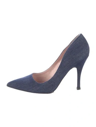 Pre-owned Kate Spade Denim Pumps In Blue