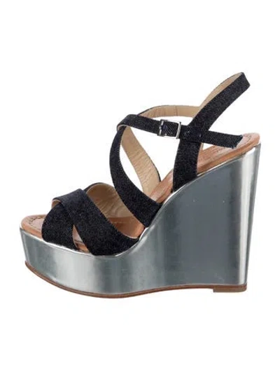 Pre-owned Kate Spade Denim Pumps In Blue