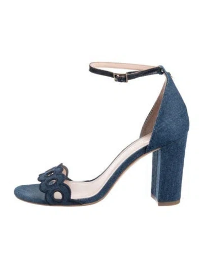 Pre-owned Kate Spade Denim Sandals In Blue