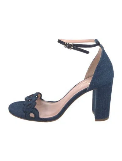 Pre-owned Kate Spade Denim Sandals In Blue