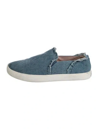 Pre-owned Kate Spade Denim Sneakers In Blue