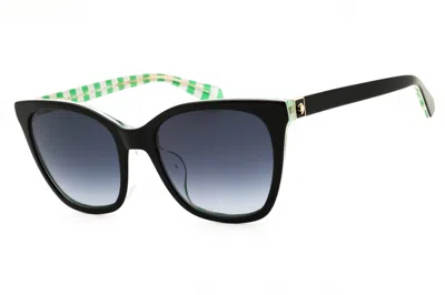 Kate Spade Desifs Cat-eye Acetate Sunglasses In Black