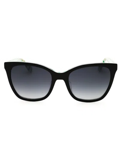Kate Spade Desi/f/s/us Sunglasses In Black/dark Grey Sf