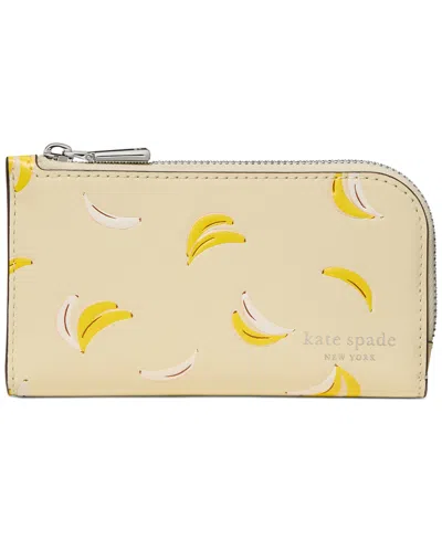 Kate Spade Devin Banana Bifold Wallet In Yellow