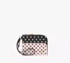 Kate Spade Devin Breezy Dot Coin Card Case Wristlet In Black