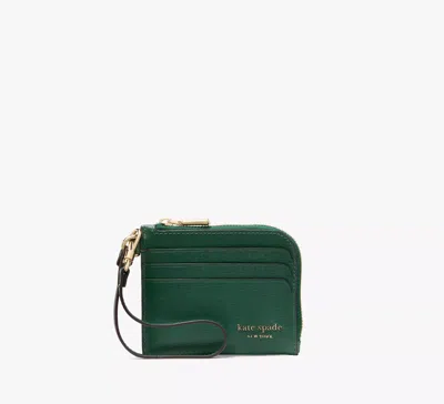 Kate Spade Devin Coin Card Case Wristlet In Arugula