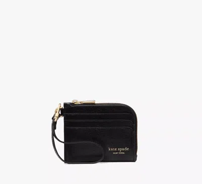 Kate Spade Devin Coin Card Case Wristlet In Black