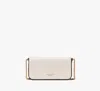 Kate Spade Devin Colorblocked Flap Chain Wallet In Neutral