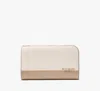 Kate Spade Devin Colorblocked Medium Bifold Wallet In Timeless Taupe