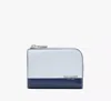 Kate Spade Devin Colorblocked Small Compact Wallet In Pale Sapphirine