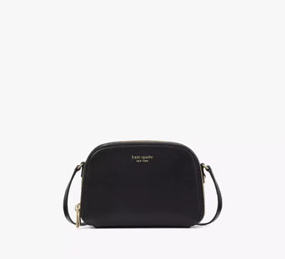 Kate Spade Devin Double Zip Dome Crossbody In Black
