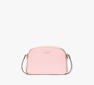 Kate Spade Devin Double Zip Dome Crossbody In Pastry Pink