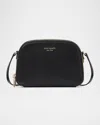 Kate Spade New York Devin Saffiano Leather Double Crossbody Bag In Black