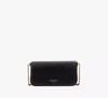 Kate Spade Devin Flap Chain Wallet In Black