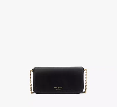 Kate Spade Devin Flap Chain Wallet In Black