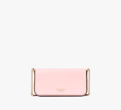 Kate Spade Devin Flap Chain Wallet In Pastry Pink