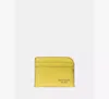 Kate Spade Devin Glazed Card Holder In Green