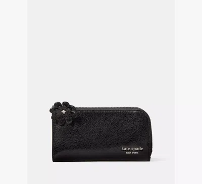 Kate Spade Devin Glazed Small Bifold Wallet In Black
