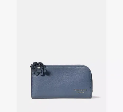 Kate Spade Devin Glazed Small Bifold Wallet In Gray