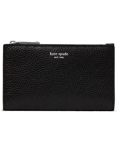 Kate Spade Devin Leather Bifold Wallet In Black