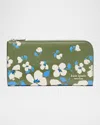 Kate Spade Devin Painterly Bouquet Embossed Leather Continental Wallet