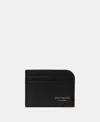 Kate Spade Devin Pebbled Leather Card Holder In Black