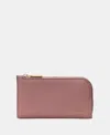 Kate Spade Devin Pebbled Leather Slim Bifold Wallet In Pink