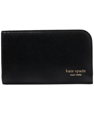 Kate Spade Devin Saffiano Leather Bifold Wallet In Black