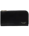 Kate Spade Devin Saffiano Leather Zip Around Continental Wallet In Black