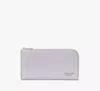 Kate Spade Devin Saffiano Leather Zip Around Continental Wallet In Lavender Cream