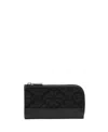 Kate Spade Devin Spade Flower Jacquard Small Bifold Wallet In Black