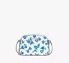 Kate Spade Devin Springtime Blooms Double Zip Dome Crossbody In Cream
