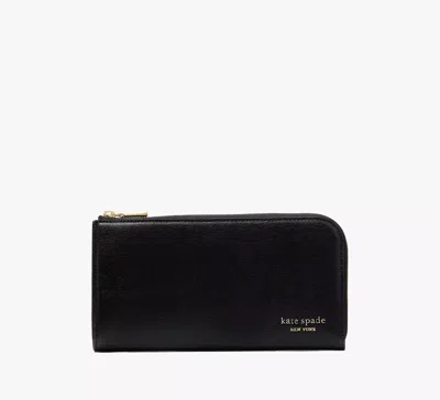 Kate Spade Devin Zip Around Continental Wallet In Black