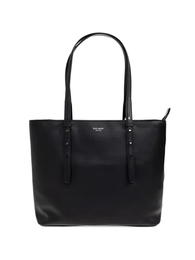 Kate Spade New York Do It All Fine Grain Leather Tote In Black