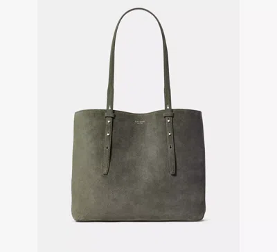 Kate Spade Do It All Suede Tote In Green