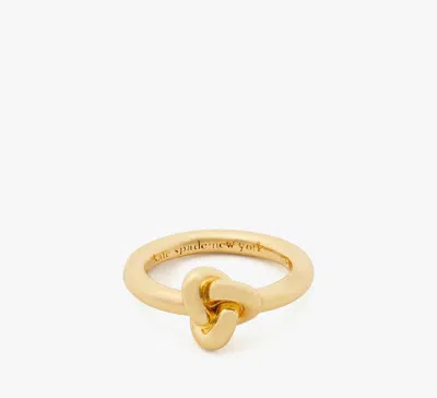 Kate Spade Double Knot Ring In Gold