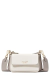 KATE SPADE DOUBLE UP COLORBLOCK LEATHER CROSSBODY BAG