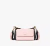 Kate Spade Double Up Colorblocked Crossbody In Pastry Pink
