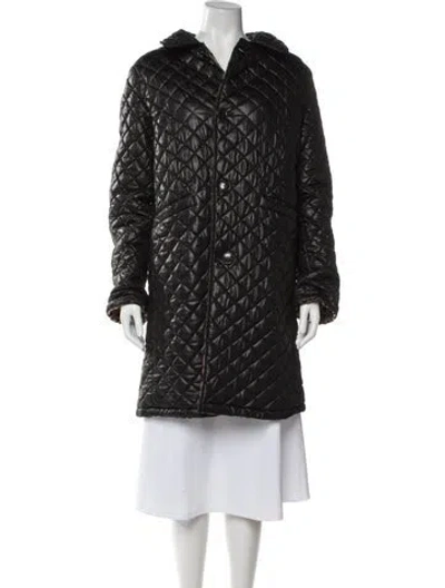 Pre-owned Kate Spade Down Coat In Black