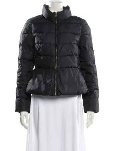 Pre-owned Kate Spade Down Jacket In Gray