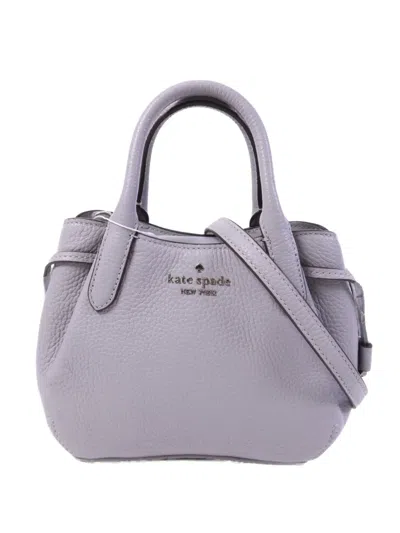 Pre-owned Kate Spade Dumpling Leather Tote Bag In Purple