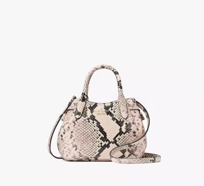 Kate Spade Dumpling Snake Embossed Mini Satchel In Multi