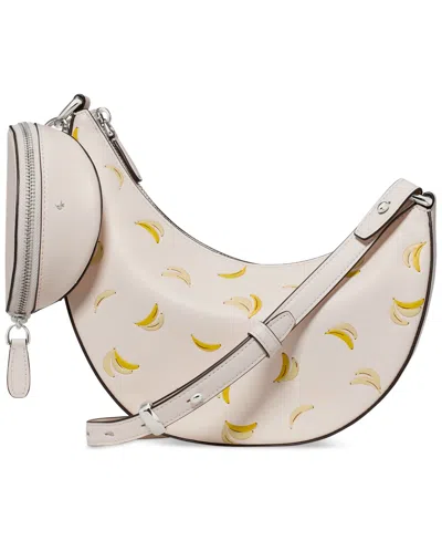 Kate Spade Duo Banana Small Crossbody Handbag In Neutral
