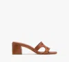 Kate Spade Duo Block Heel Sandals In Saddle