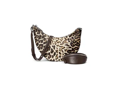 Kate Spade Duo Downtown Leopard Haircalf Crossbody Bag Cross Body Handbags Leopard Multi: One Size In Brown