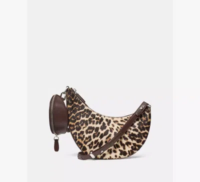 Kate Spade Duo Leopard Haircalf Crossbody Bag In Brown