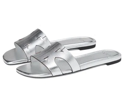 Kate Spade Duo Slide Sandal In Silver